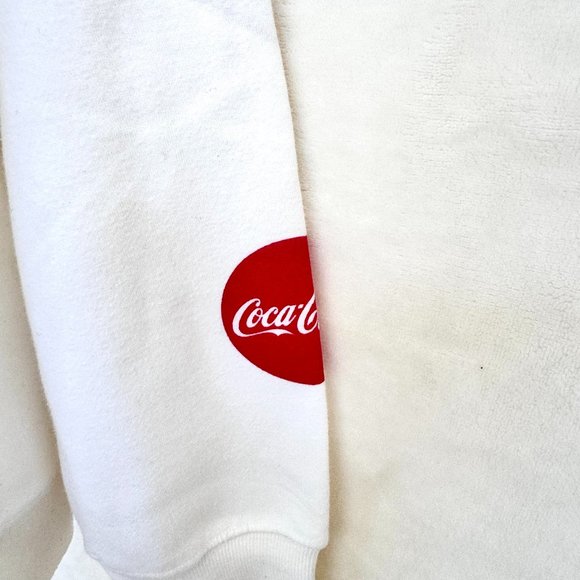 Wildfox x Coca-Cola “For Sparkling Holidays” Sweatshirt in Vanilla - Picture 8 of 11